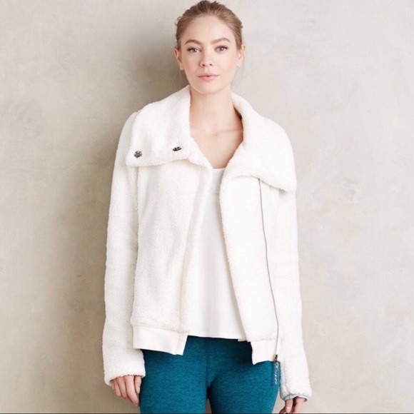 Anthropologie Jackets & Blazers - Anthropologie White Snowfall Fleece Sherpa Jacket